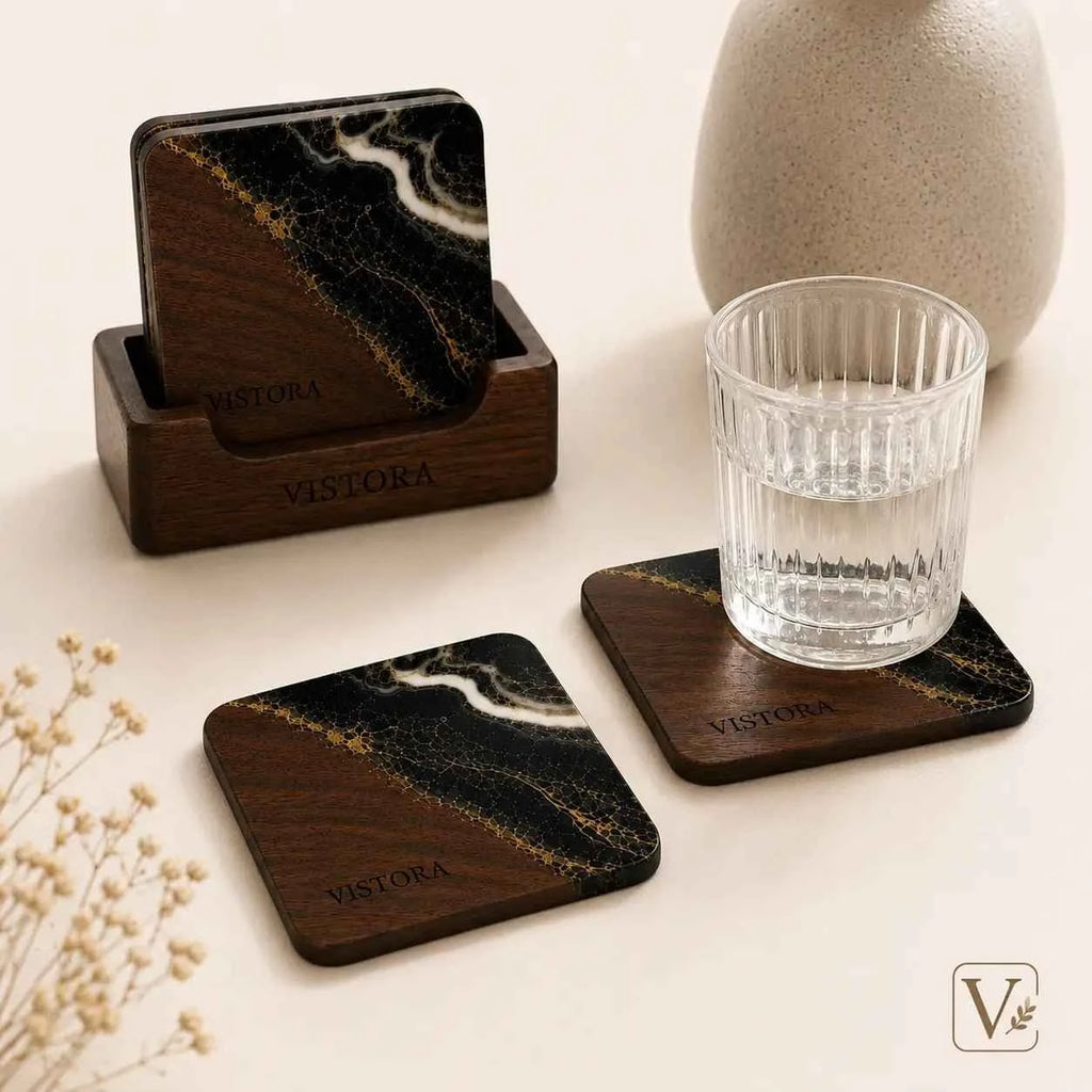 Wood Coaster Set (Set of 4)