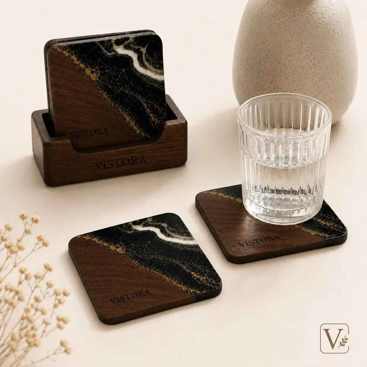 Wood Coaster Set (Set of 4)